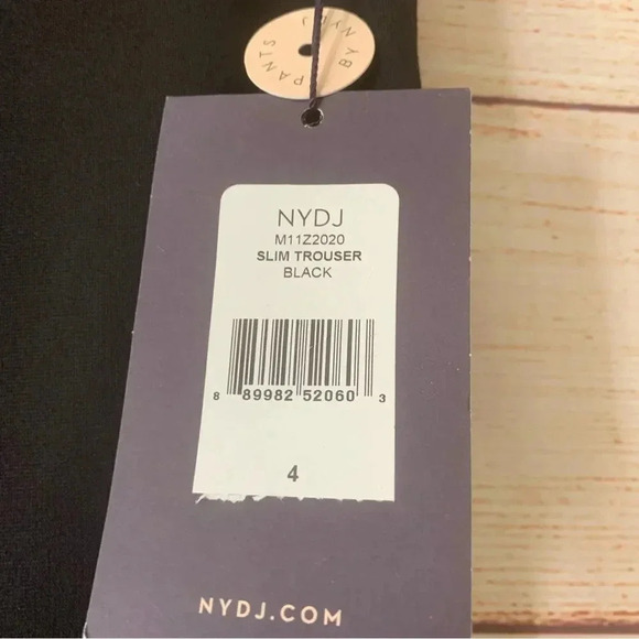 Not Your Daughter Jeans Ponte Knit Slim Trouser Pants Size 4 Black Straight Leg - Picture 6 of 14